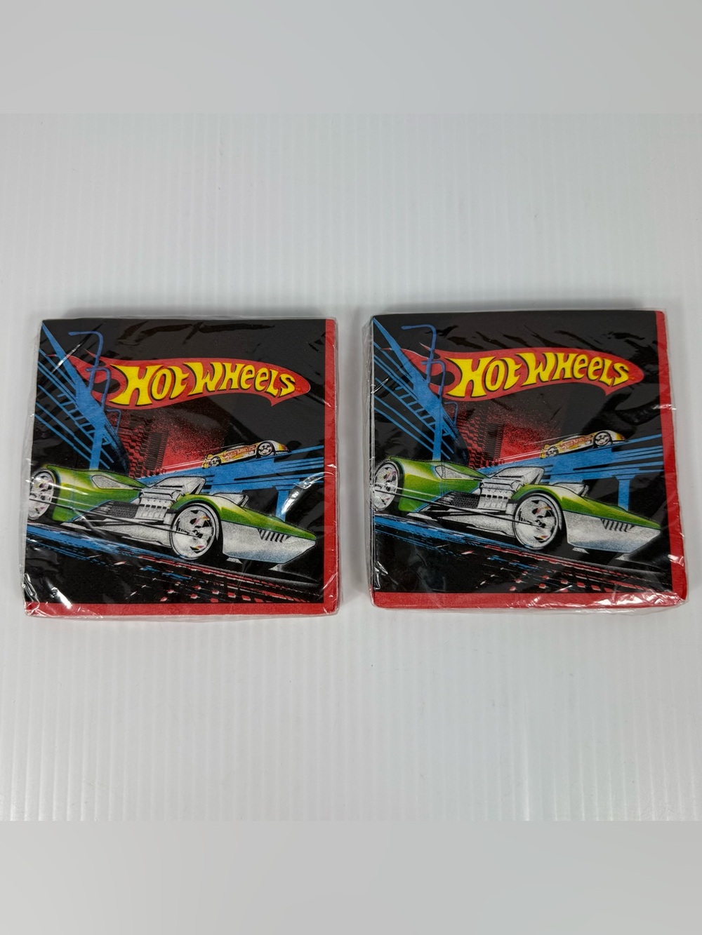 Unique Mattel Hot Wheels Dessert Beverage Napkins Birthday Party Qty 32 2009